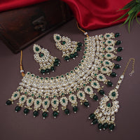 Pastel Pink Bridal Choker Set with Maang Tikka