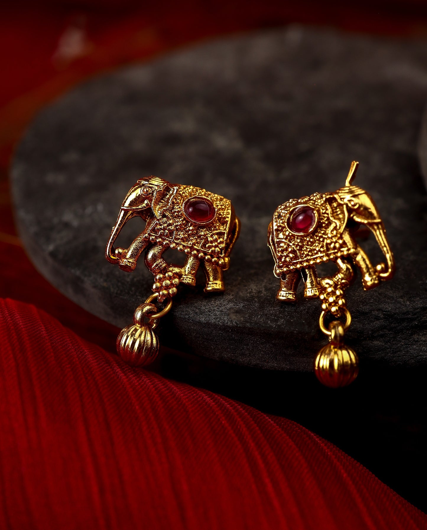 Traditional Lakshmi & Gaja Temple Necklace Set