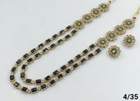 Antique Gold Plated Long Jewellery Set