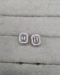 Floral & Geometric Baguette American Diamond Choker Set