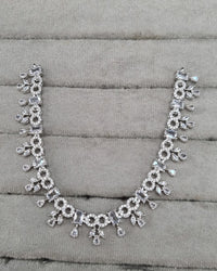 Contemporary Cubic Zirconia Statement Necklace Set