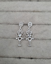 Sparkling American Diamond Necklace and Earrings Set