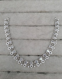 Sparkling American Diamond Necklace and Earrings Set