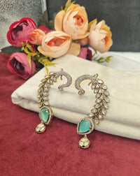 Heritage Peacock Vine Ear Cuffs