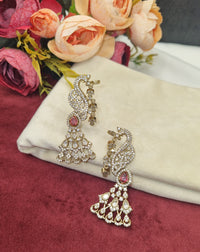 Heritage Peacock Cascade AD Earrings
