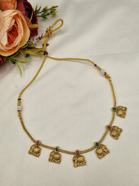 Suthon Style Elephant Motif Charm Necklace Set