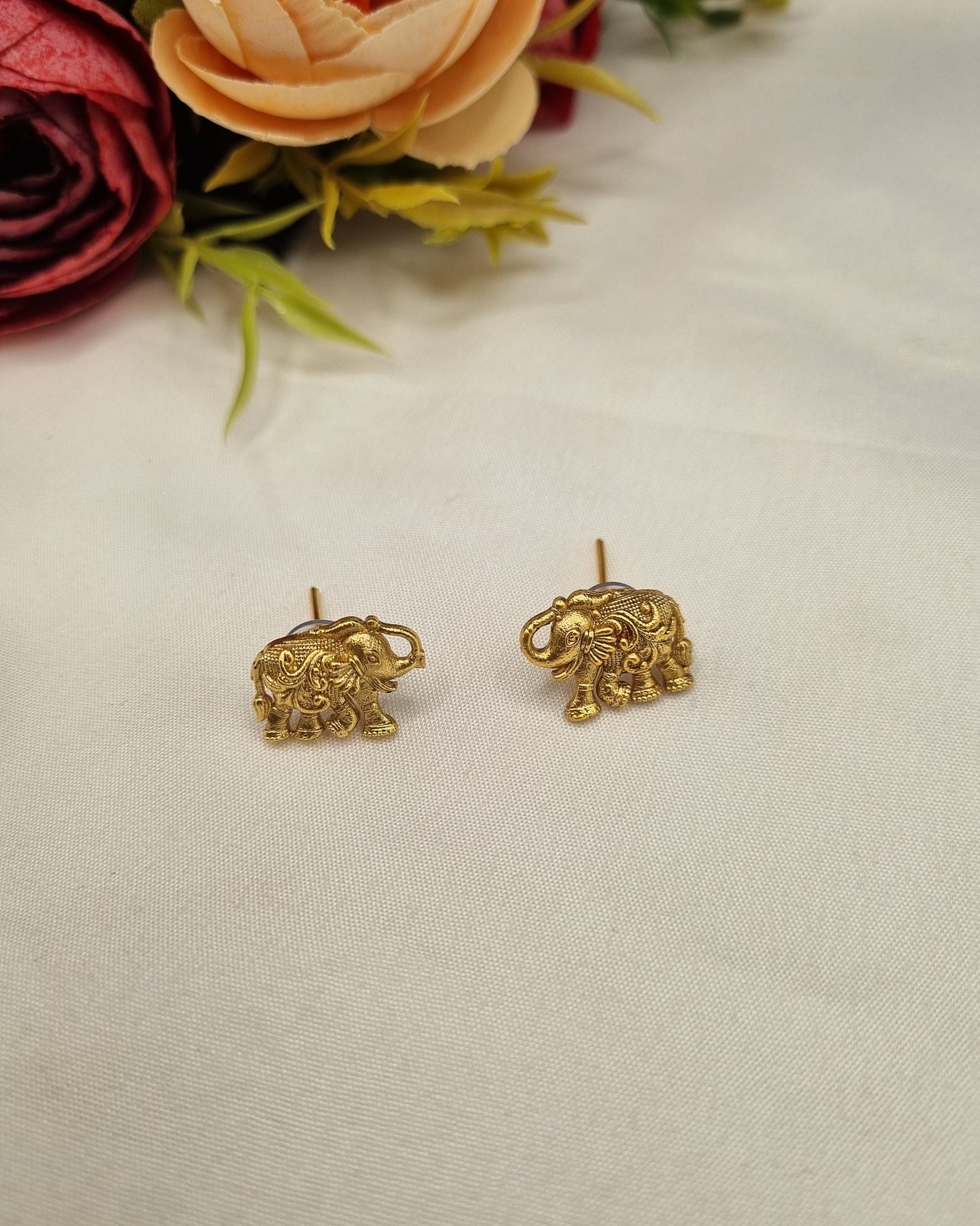 South Indian Style Elephant Necklace Set