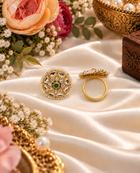 Floral Motif with Pearl Beading