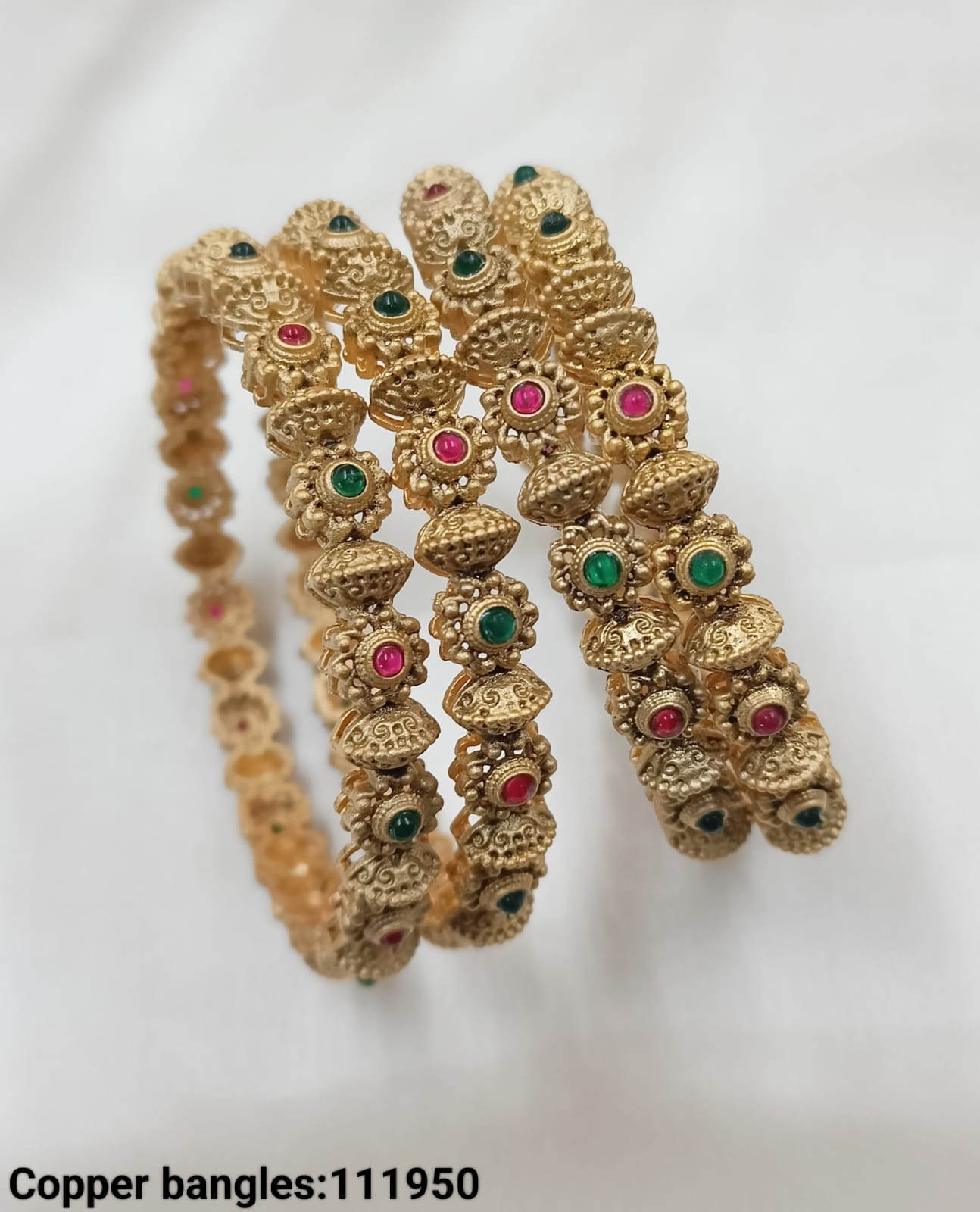 Traditional Gold Plated Bangles Set