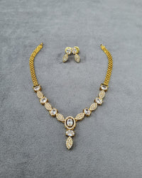 Vibrant Multi-Stone Necklace with Matching Studs