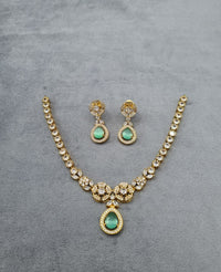 Teardrop Pendant Necklace & Matching Drop Earrings