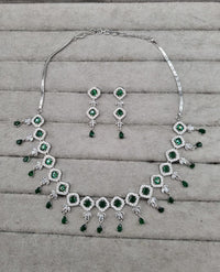 Geometric Link Set with Teardrop Jewellery set