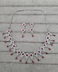 Geometric Link Set with Teardrop Jewellery set