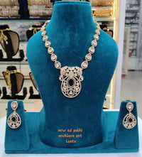 Ethnic Elephant Design AD Polki Choker Set