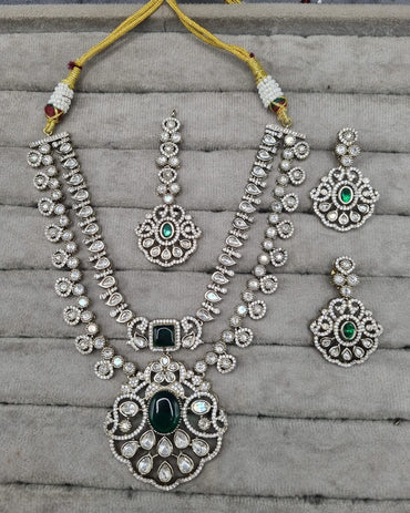 Antique Double Layer Bridal Necklace Set