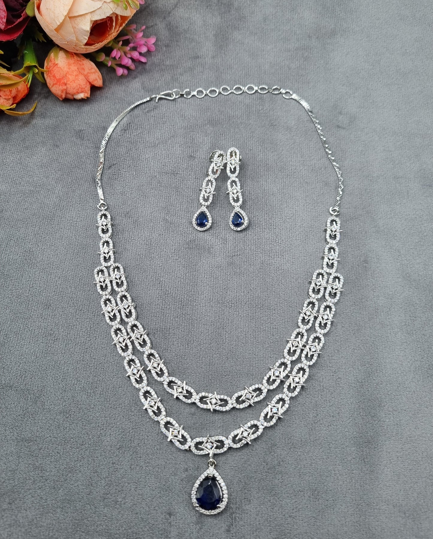 The Rani Radiance Layered AD Necklace & Earring Set