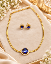 Elegant American Diamond Chain Choker Set
