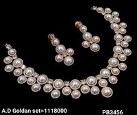 American Diamond Studded Necklace Set