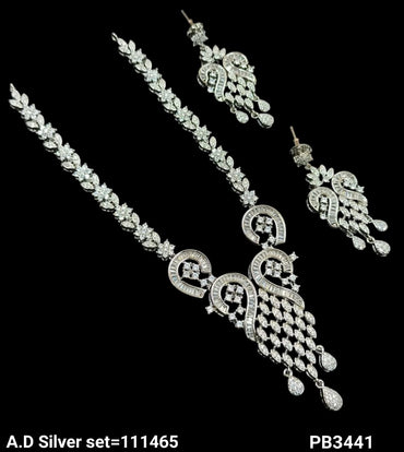 American Diamond Studded Necklace Set
