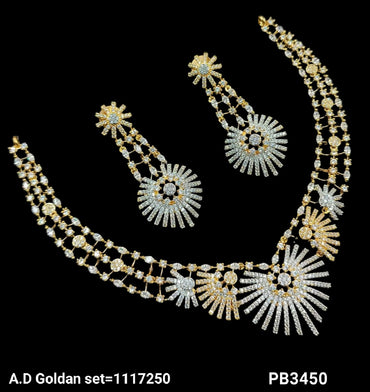 American Diamond Studded Necklace Set