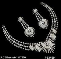 American Diamond Studded Necklace Set