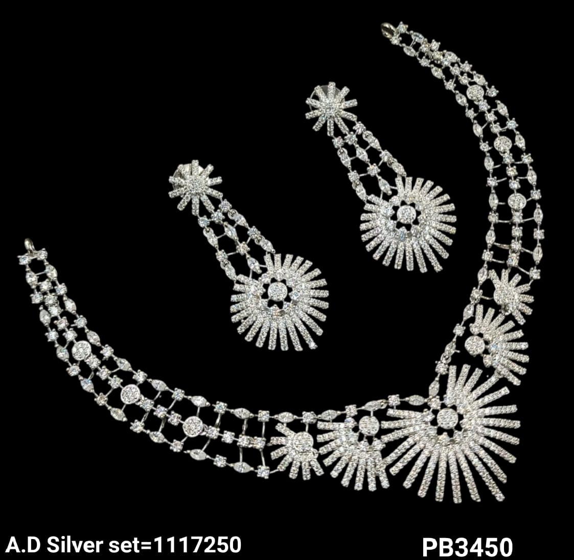 American Diamond Studded Necklace Set