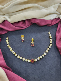 Delicate Design Necklace and Matching Earrings Set