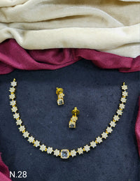 Delicate Design Necklace and Matching Earrings Set