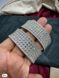 Silver Plated American Diamond Bangles