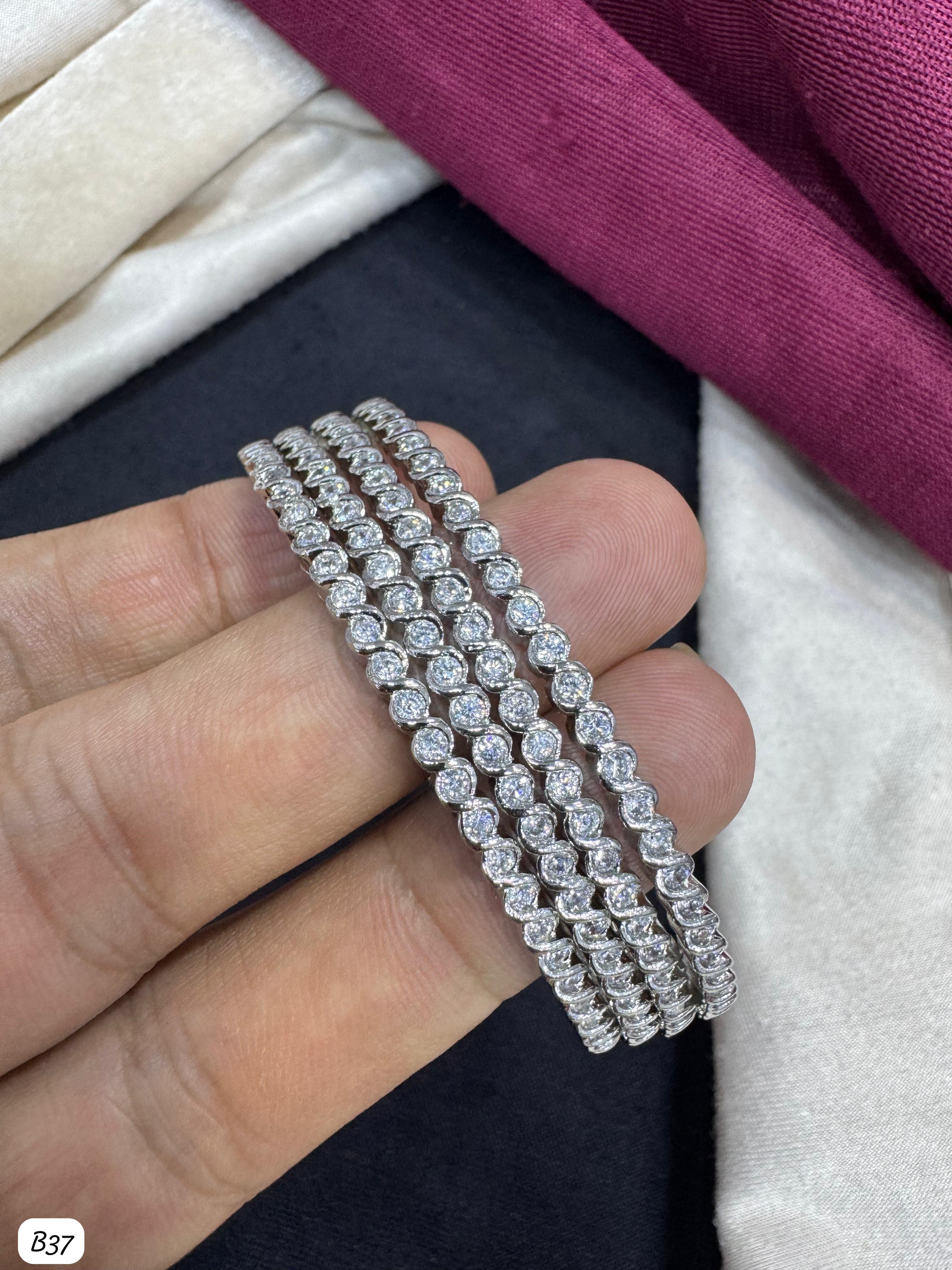 Elegant Multi-Row Diamond Tennis Bracelet - Lucentemarket
