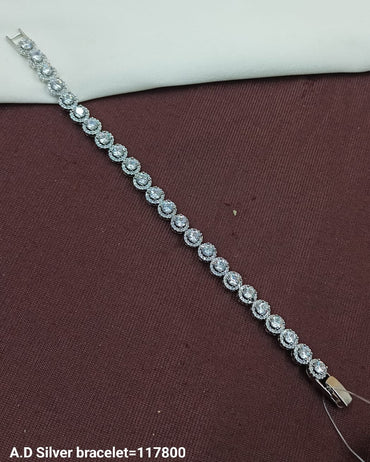 Luxury A.D Silver Bracelet – Perfect Gift for Any Occasion