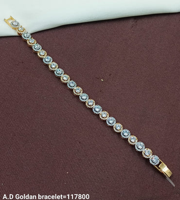 Elegant A.D Gold Bracelet with Sparkling Stones – Timeless Luxury Jewelry