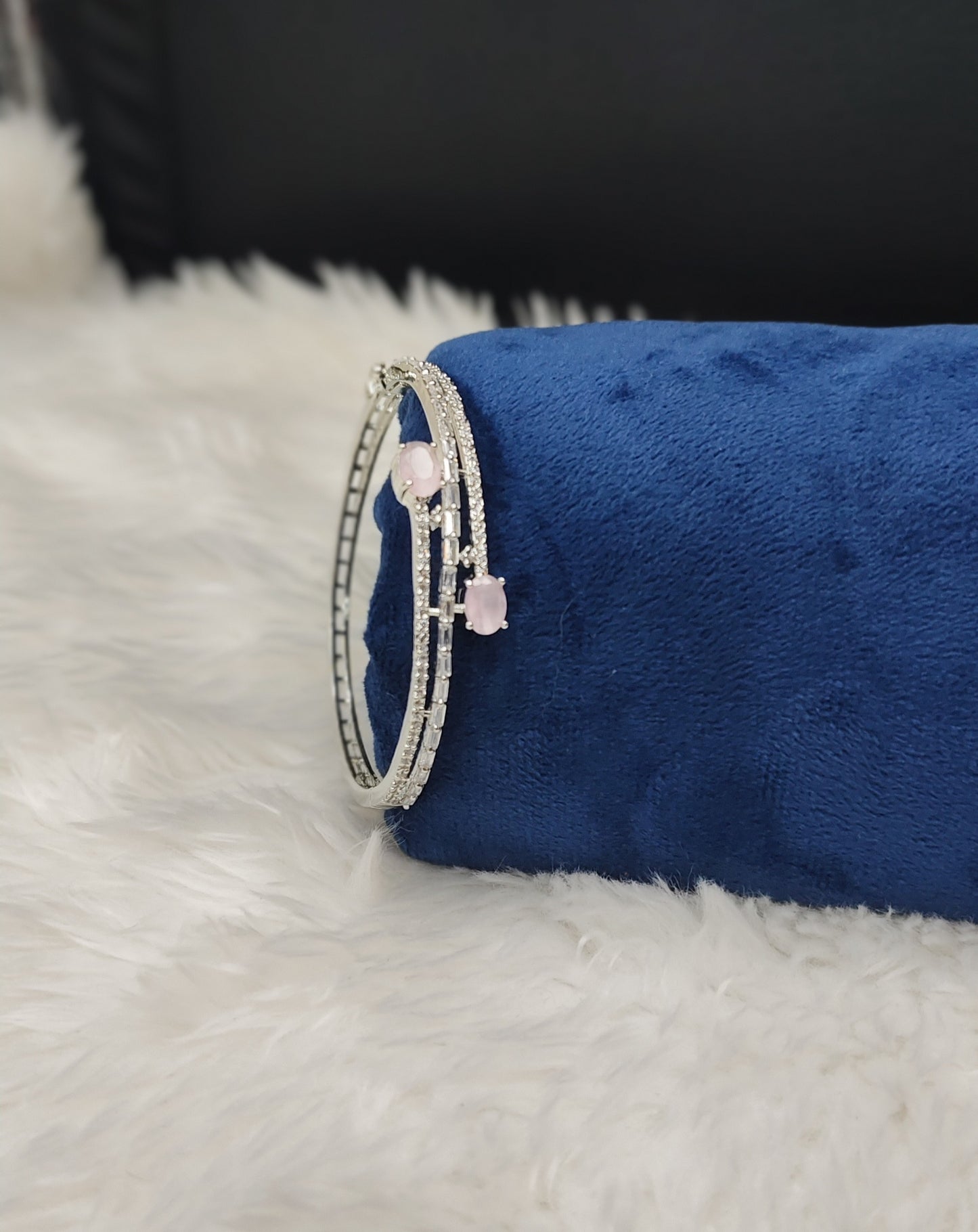 Layered AD Silver Plated Bracelet