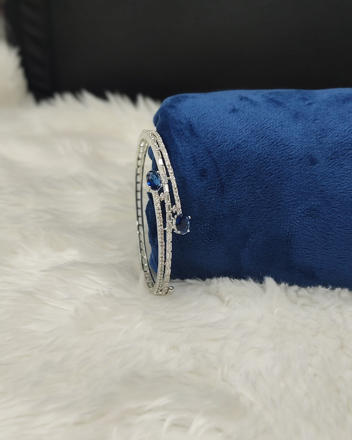 Layered AD Silver Plated Bracelet