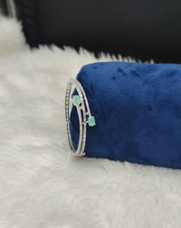 Layered AD Silver Plated Bracelet