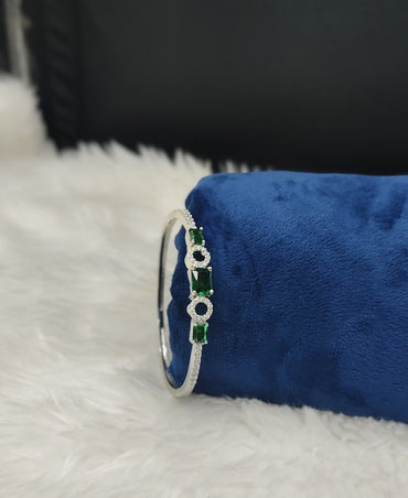 Minimalist Geometric Bangle Bracelet