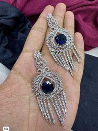Silver Plated American Diamond Earring