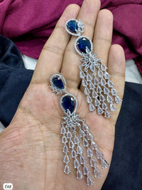 Silver Plated American Diamond Earring