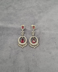 Royal Open-Circle Statement Earrings