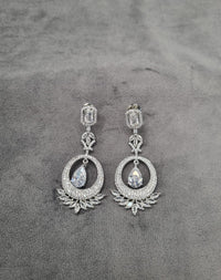 Royal Open-Circle Statement Earrings
