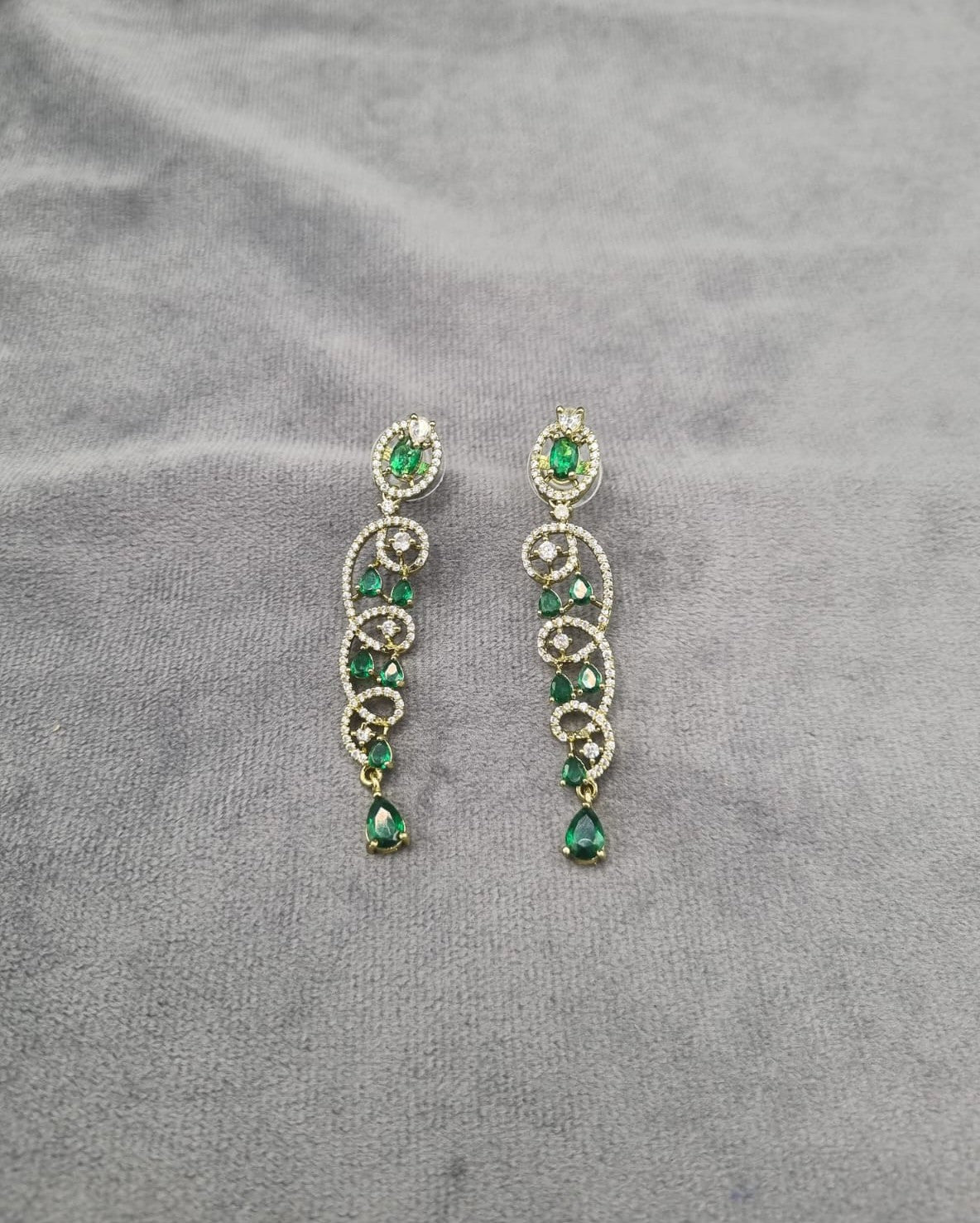 Royal Look Waterfall Statement Earrings