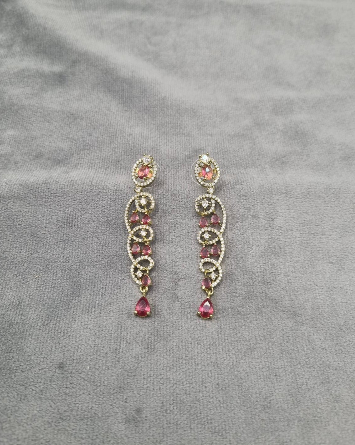 Royal Look Waterfall Statement Earrings