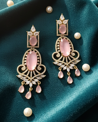 American Diamond Drop Dangler Earrings For Women & Girls