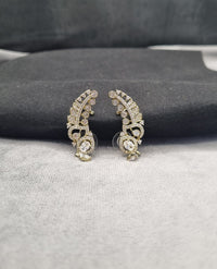 Scalloped Winged Ear Climber Earrings