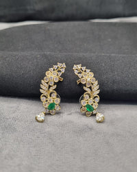 Golden Blossom Elegant Floral Vine Ear Crawlers