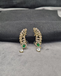 Swirl Ear Climber Earrings – Gold Tone