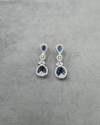Blush Pink Teardrop Dangle Earrings