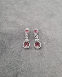 Blush Pink Teardrop Dangle Earrings
