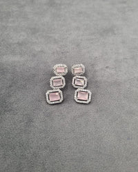 Sapphire Triple Cut Dangle Earrings