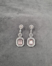 Silver Tone Tiered Halo Drops